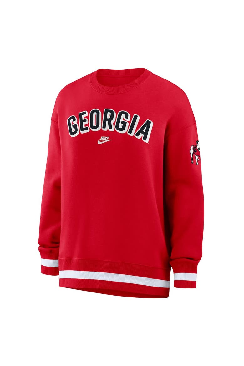 Women's Nike Red Georgia Bulldogs Oversized Legacy Phoenix Sweatshirt, Alternate, color, Red