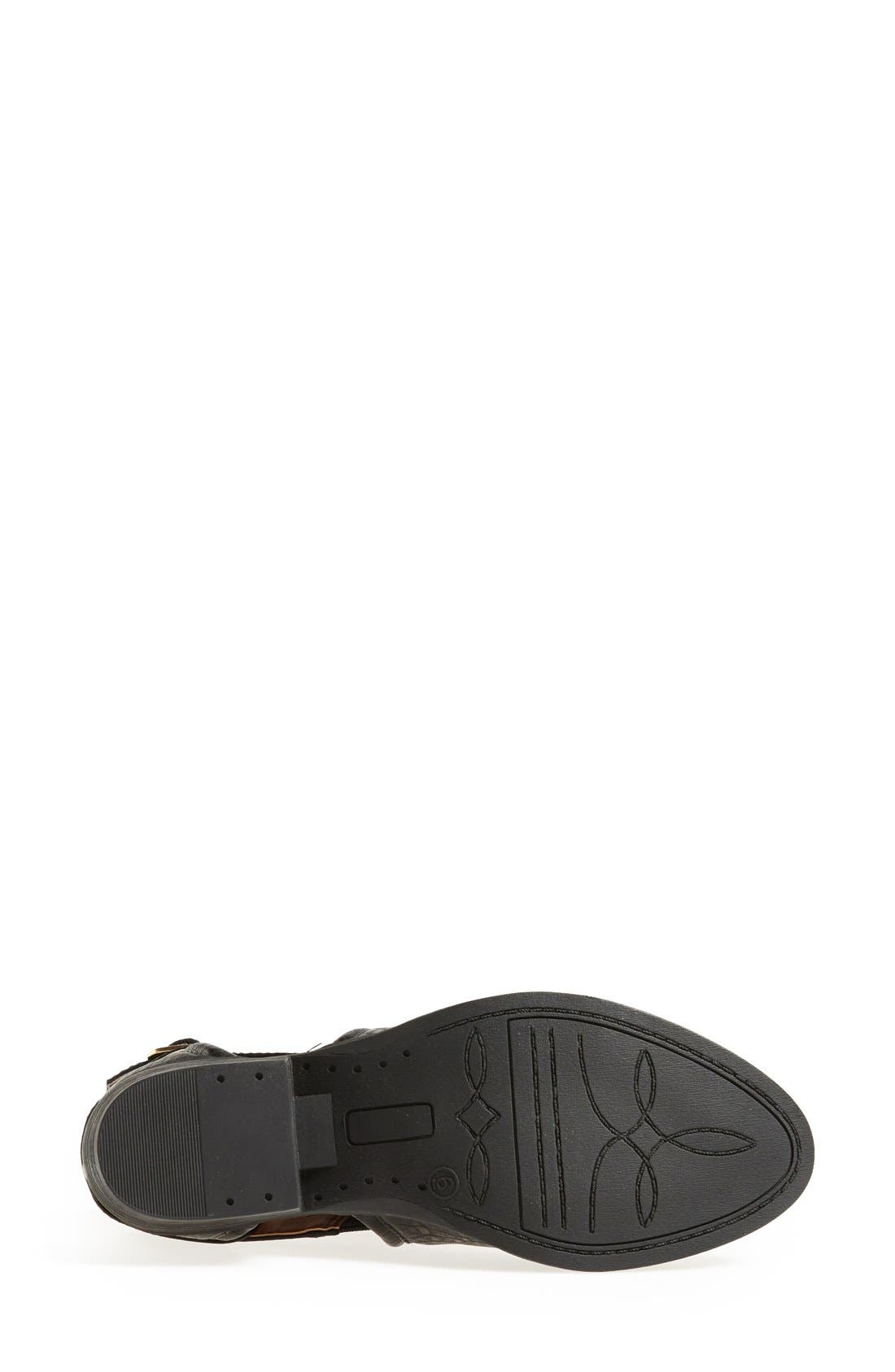 'Underneath' Bootie, Alternate, color, BLACK