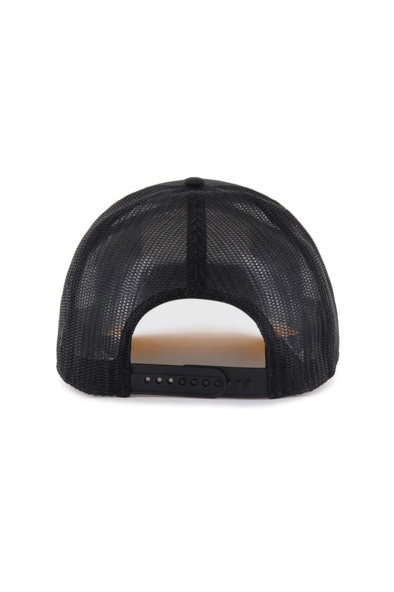 Men's '47 Black Pittsburgh Pirates Hardline Trucker Adjustable Hat, Alternate, color, Black