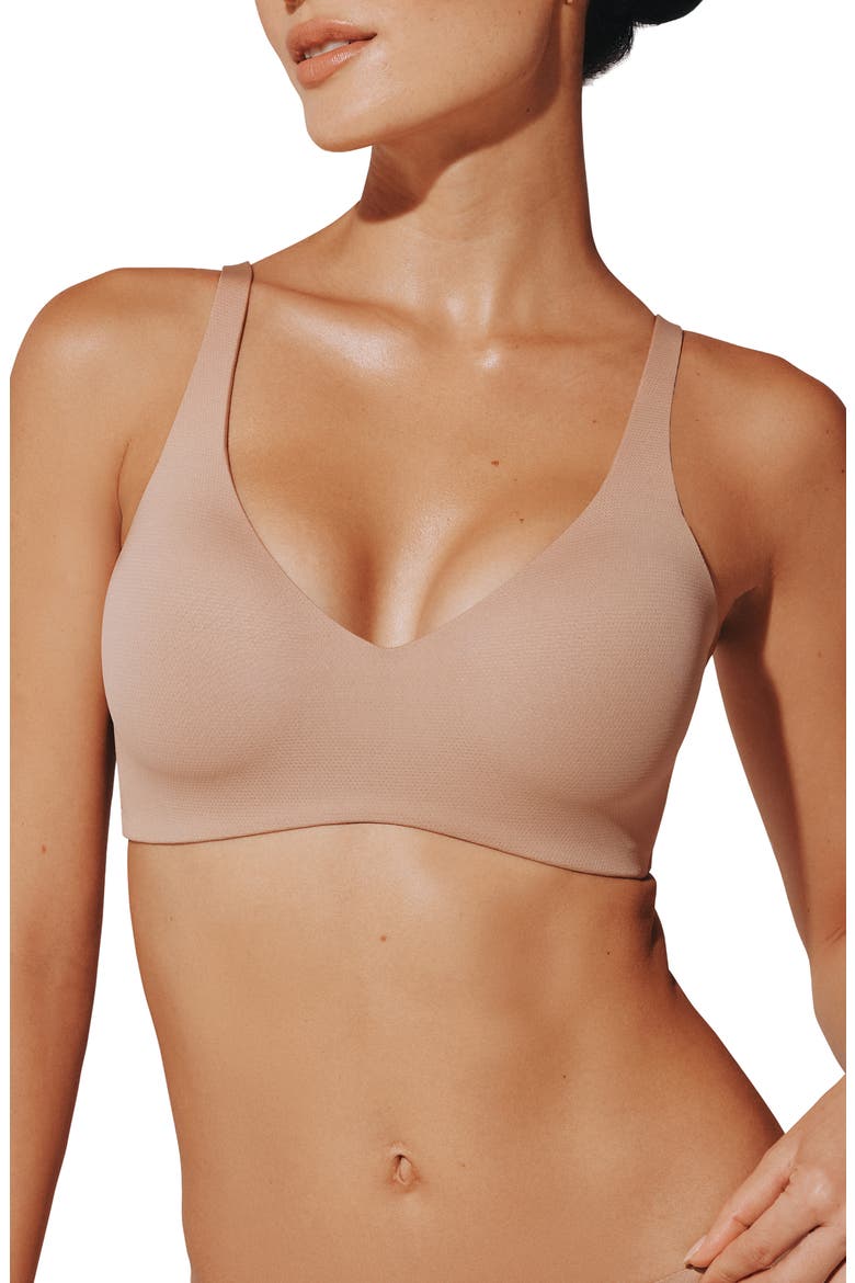 TempSync™ Wireless Plunge Bra, Main, color, TAUPE
