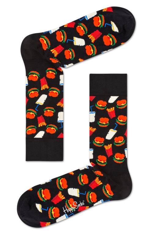 Happy Socks Hamburger Socks in Black  product