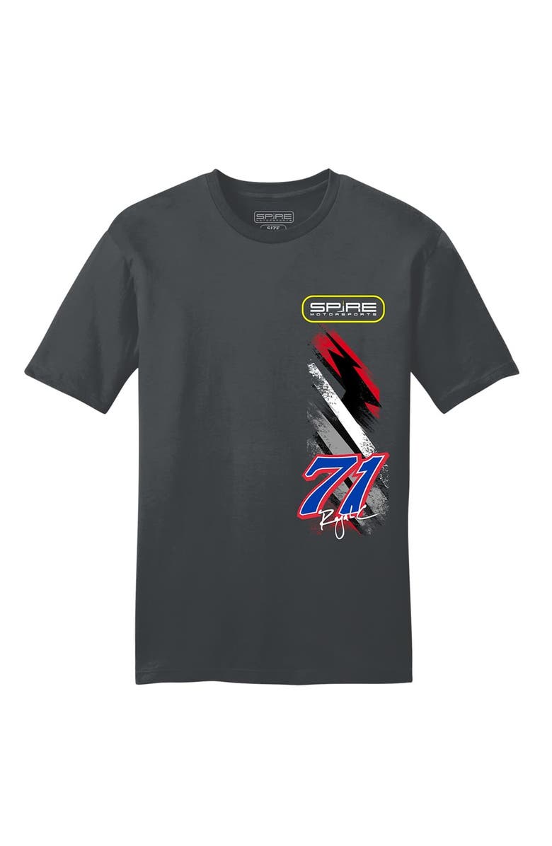 E2 APPAREL Men's Charcoal Rajah Caruth HendrickCars.com Car T-Shirt, Alternate, color, Charcoal