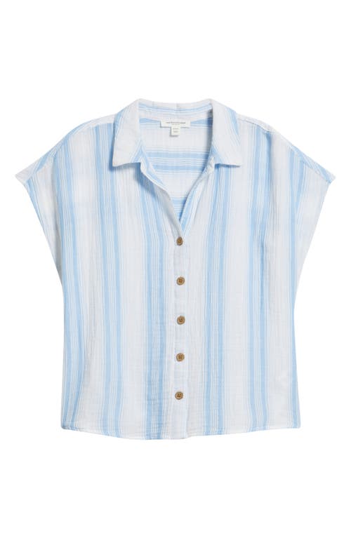 Beachlunchlounge Gem Stripe Shirt In Blue