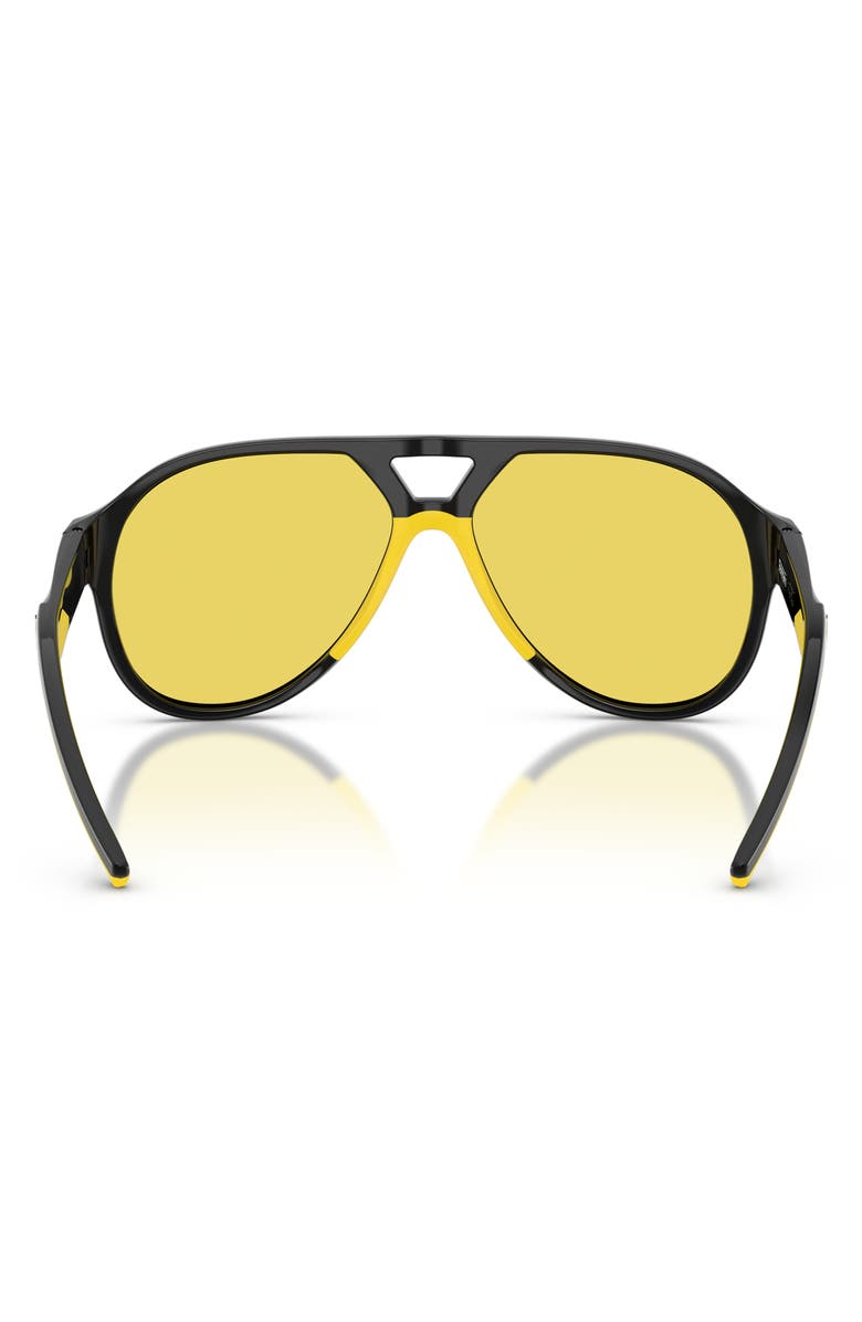 Scuderia Ferrari 58mm Pilot Sunglasses, Alternate, color, Black / Mirror Yellow