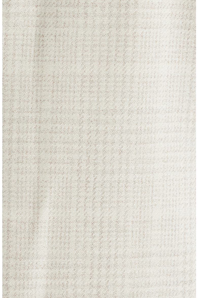 Kei Trim Fit Tan Plaid Wool & Silk Sport Coat, Alternate, color, WHITE