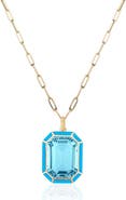 GOSHWARA Melange Emerald Cut Pendant Necklace
