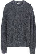 Madewell Marled Cotton Shaker Stitch Crewneck Sweater
