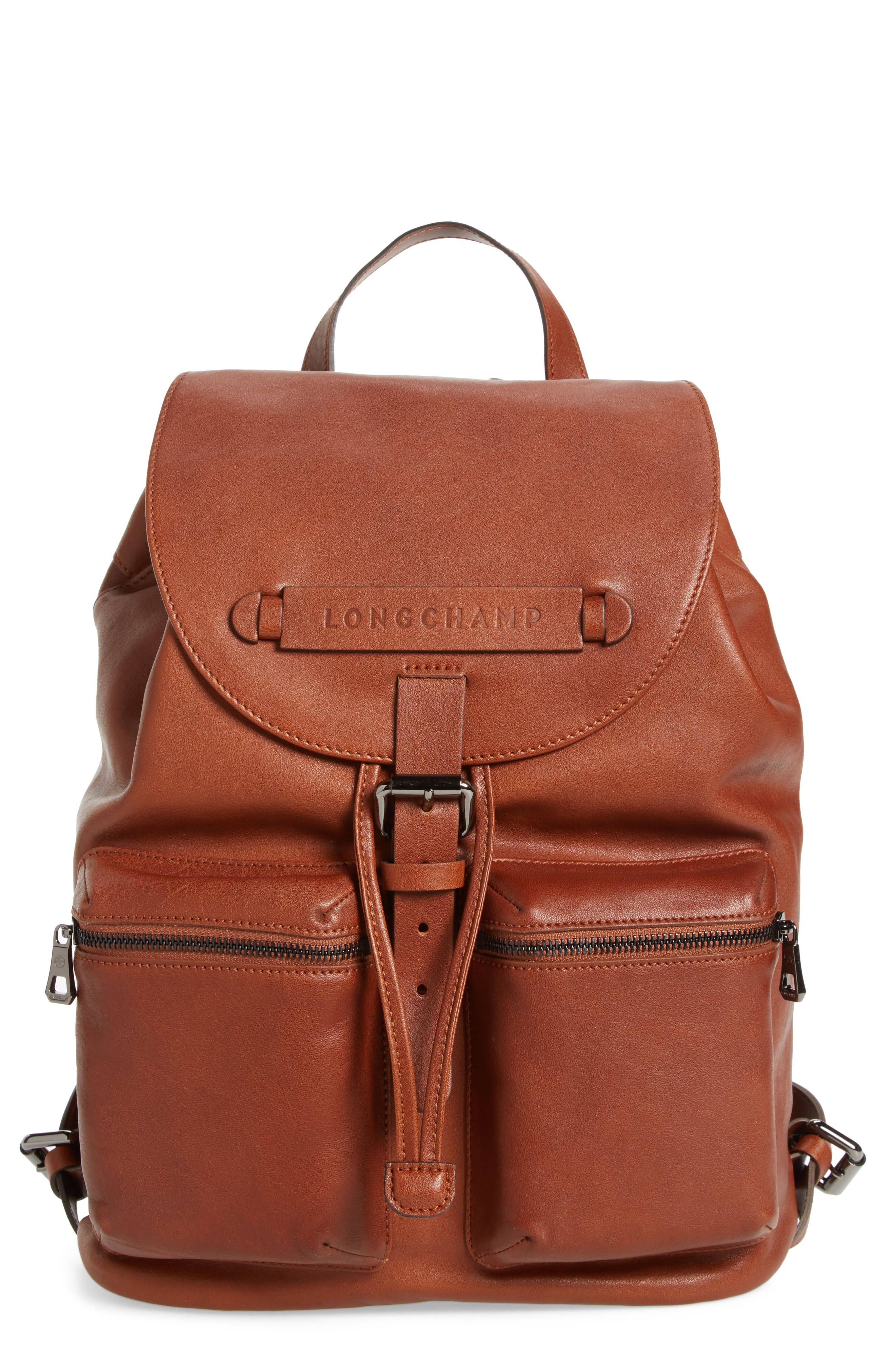 Longchamp Medium 3D Leather Backpack