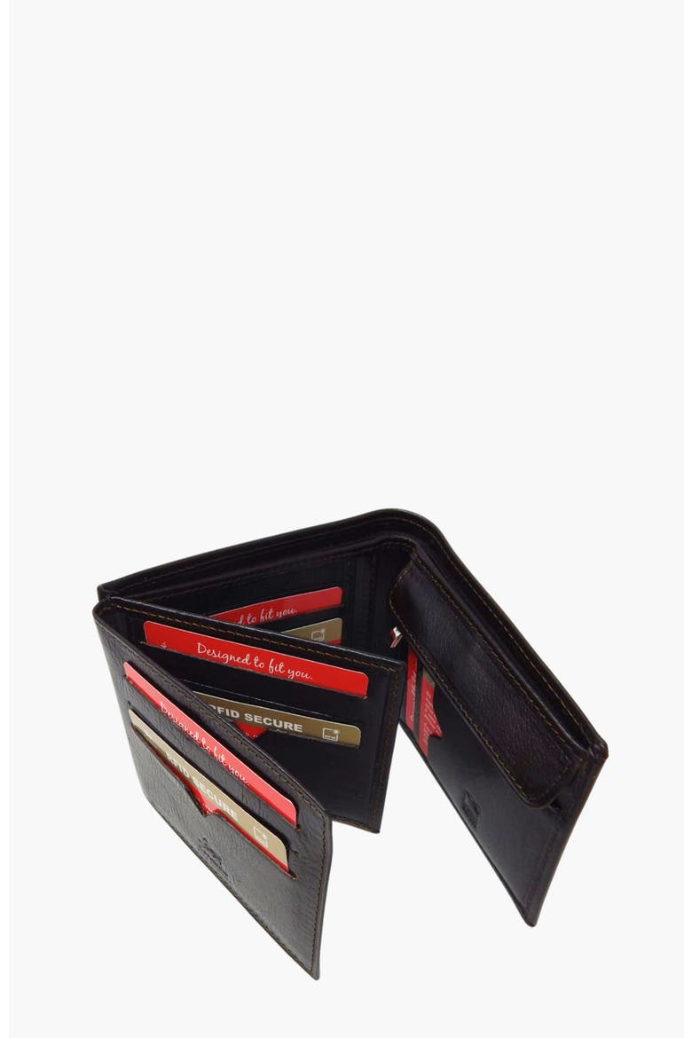 Gentleman Trifold Leather Wallet 508, Alternate, color, Brown