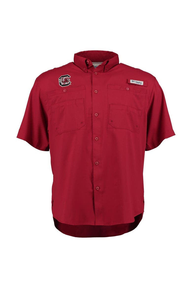 Men's Columbia Garnet South Carolina Gamecocks PFG Tamiami Shirt, Alternate, color, Garnet