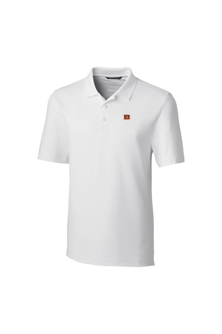 Men's Cutter & Buck White Cincinnati Bengals Big & Tall Forge Stretch Polo, Main, color, White