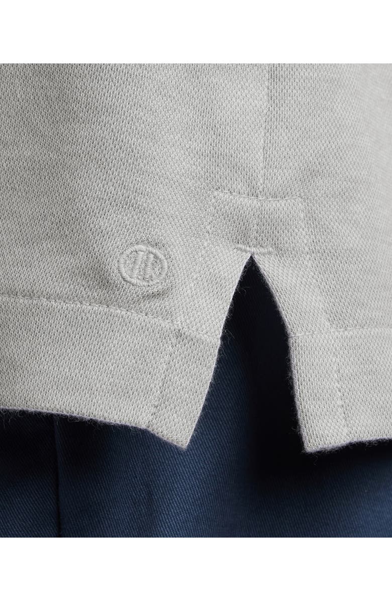 David Donahue Connery Cotton Polo, Alternate, color, Pearl