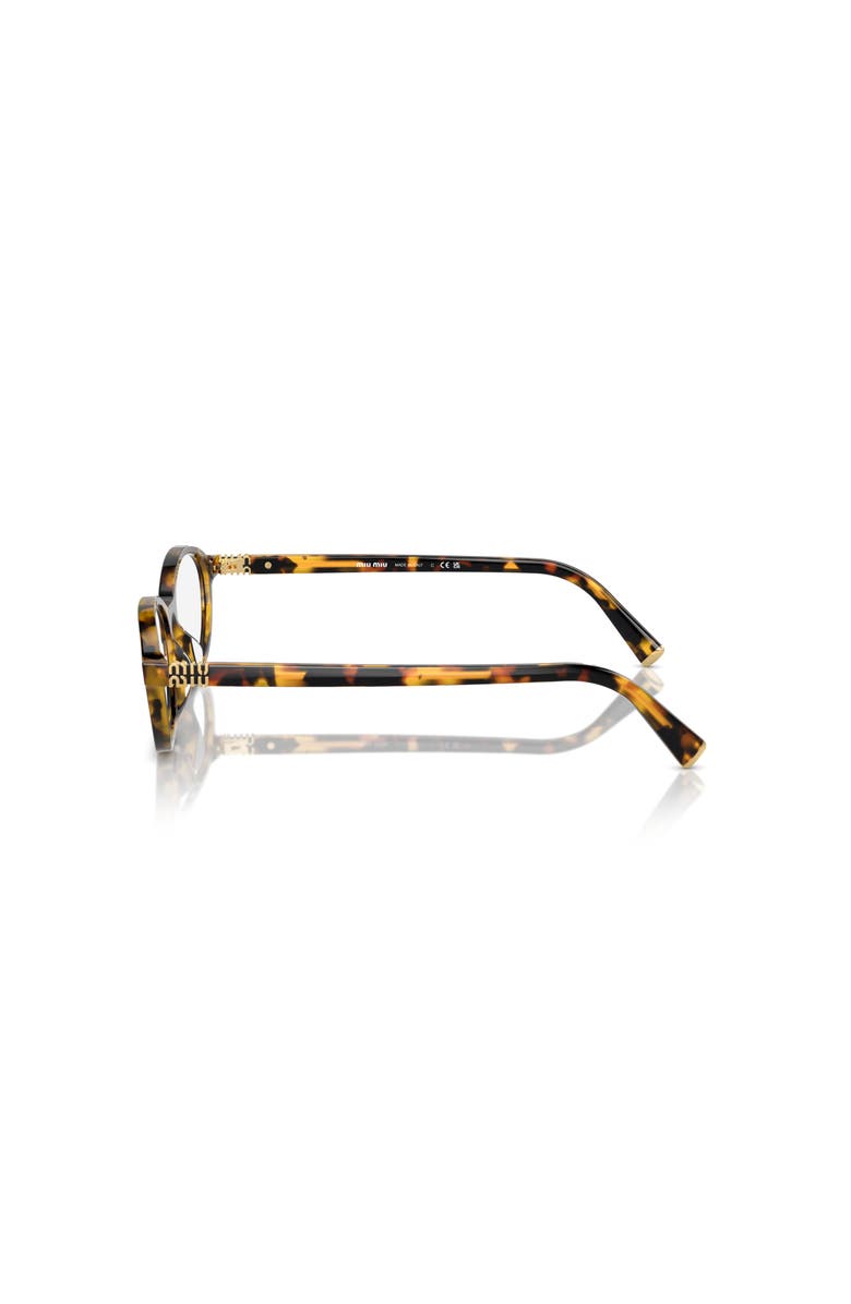 Miu Miu 55mm Oval optical glasses, Alternate, color, Tortoise