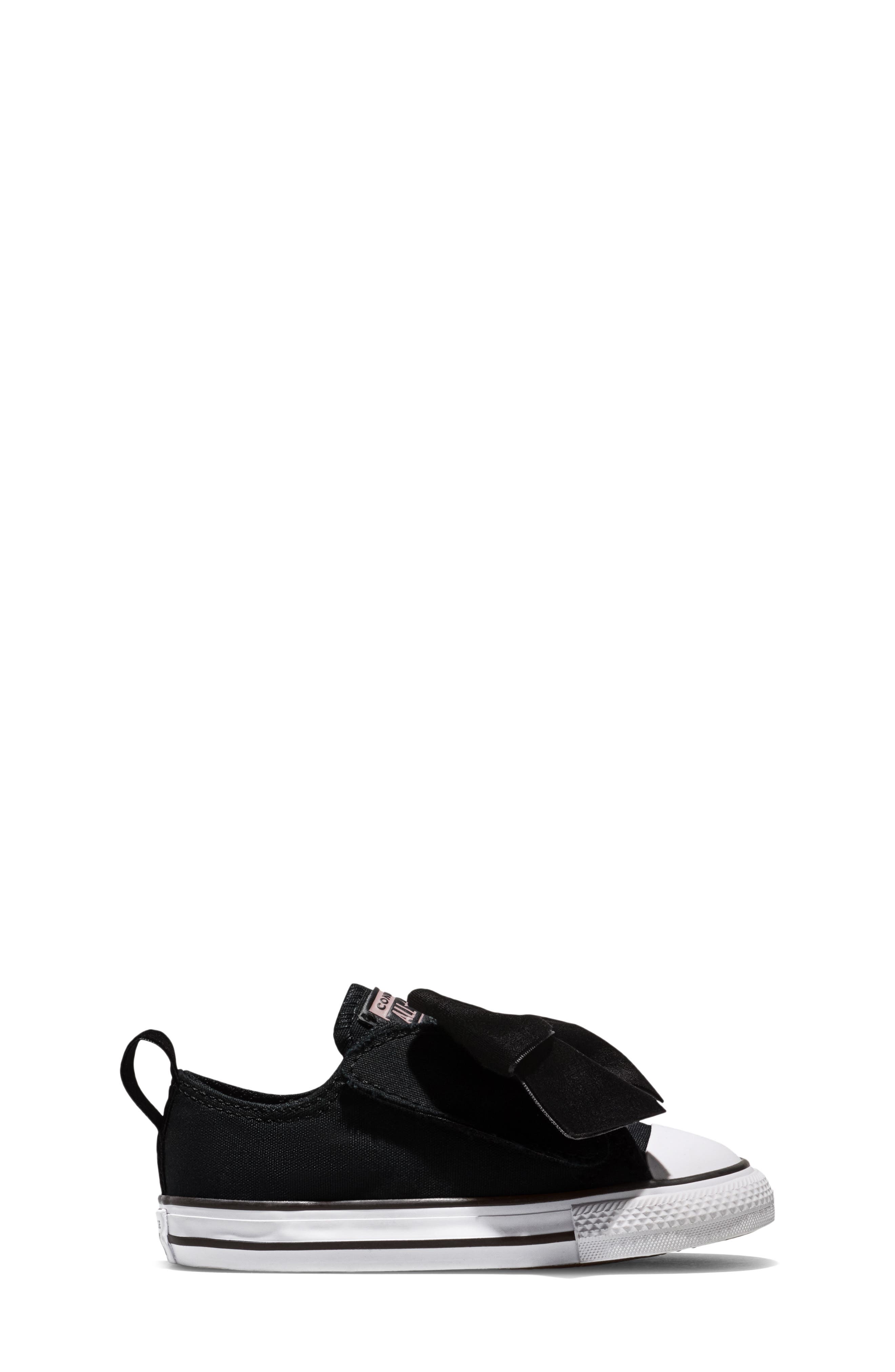 Kids' Chuck Taylor All Star One Strap Sneaker, Alternate, color, BLACK/ WHITE/ PETAL PIT