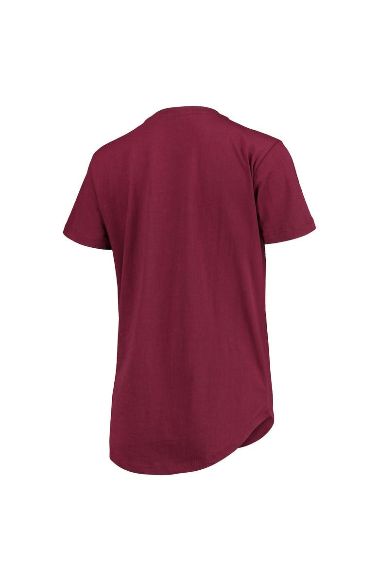 PRESSBOX Women's Pressbox Maroon Texas A&M Aggies Wild Lips Core T-Shirt, Alternate, color,