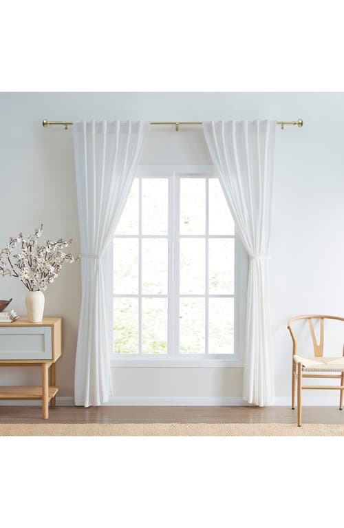 Dkny Barrett 36" To 66" Adjustable Curtain Rod In Gold