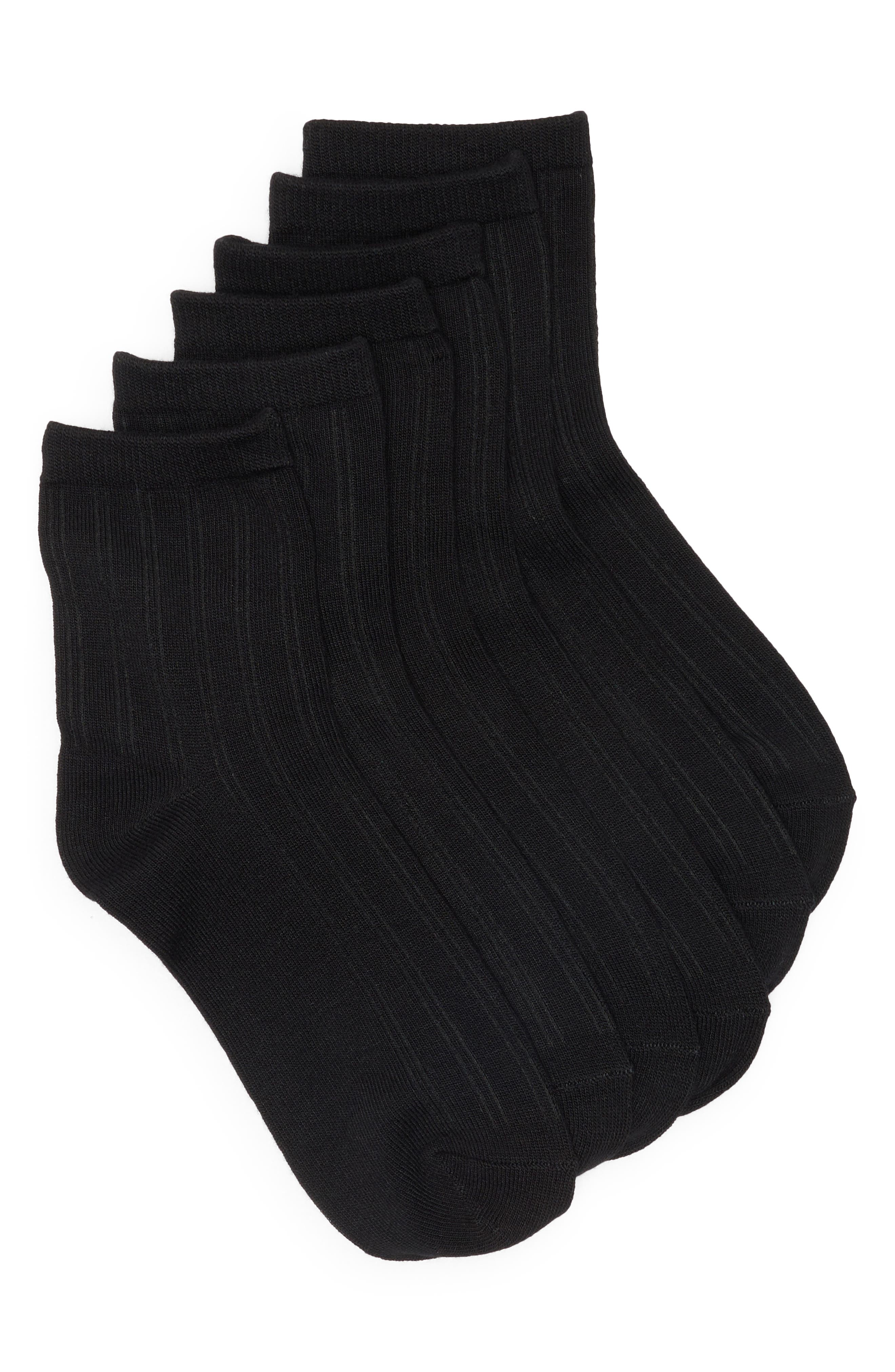 3-Pack Quarter Socks