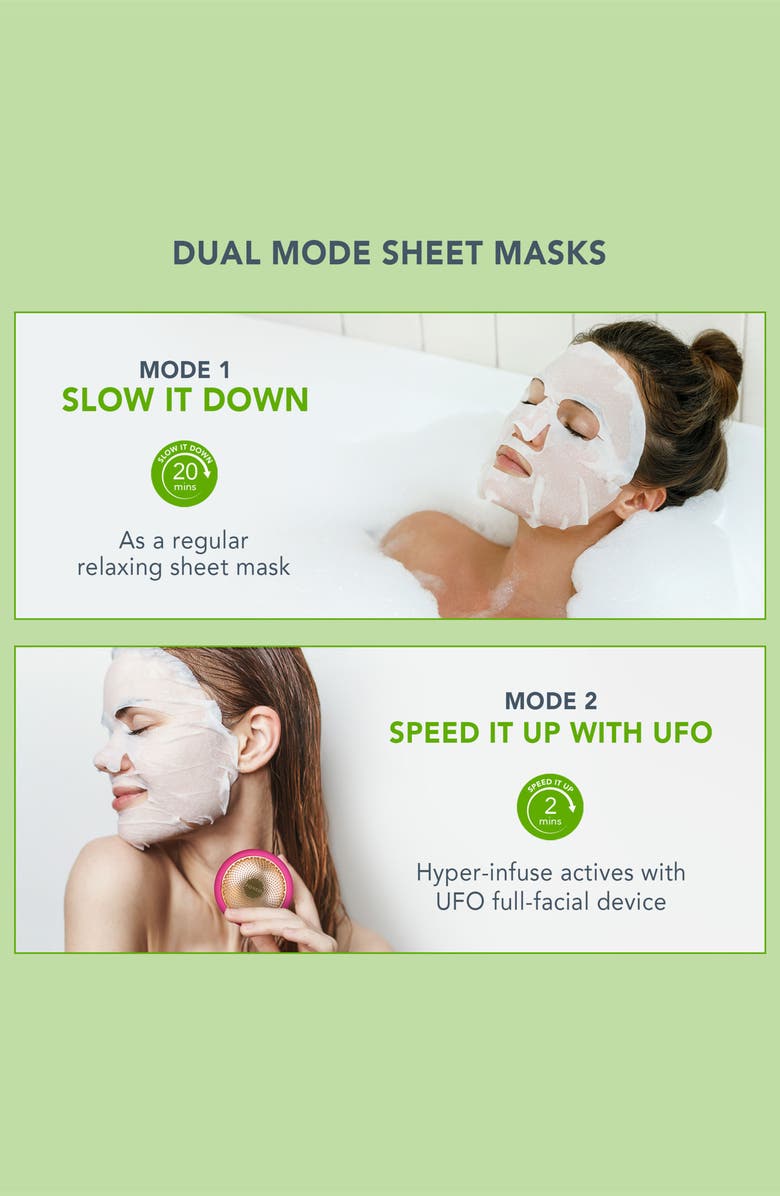 FOREO Farm To Face Sheet Mask - Green Tea x3, Alternate, color, NO COLOR