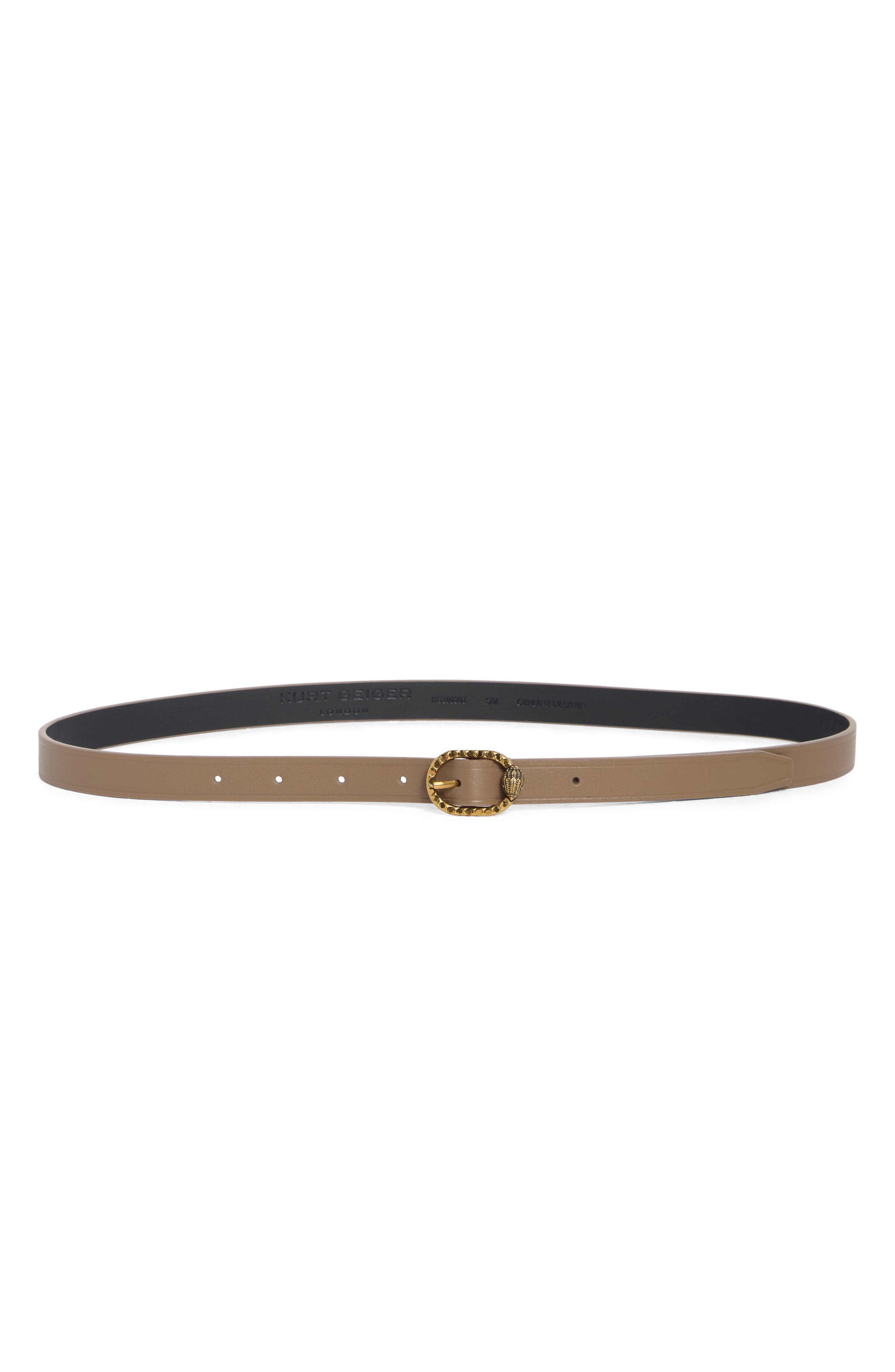 Kurt Geiger London Eagle Head Leather Belt