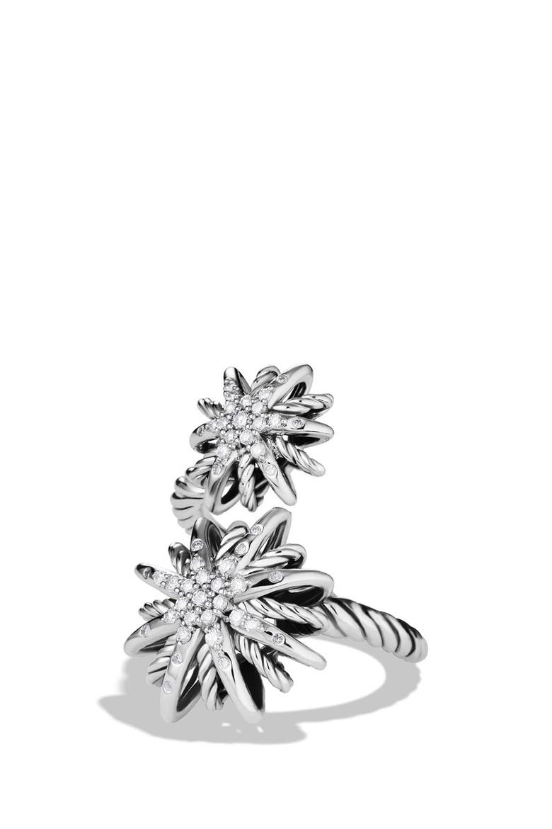 Starburst Open Ring with Diamonds, Main, color, DIAMOND