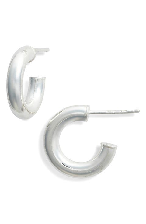 Mini Tube Hoop Earrings