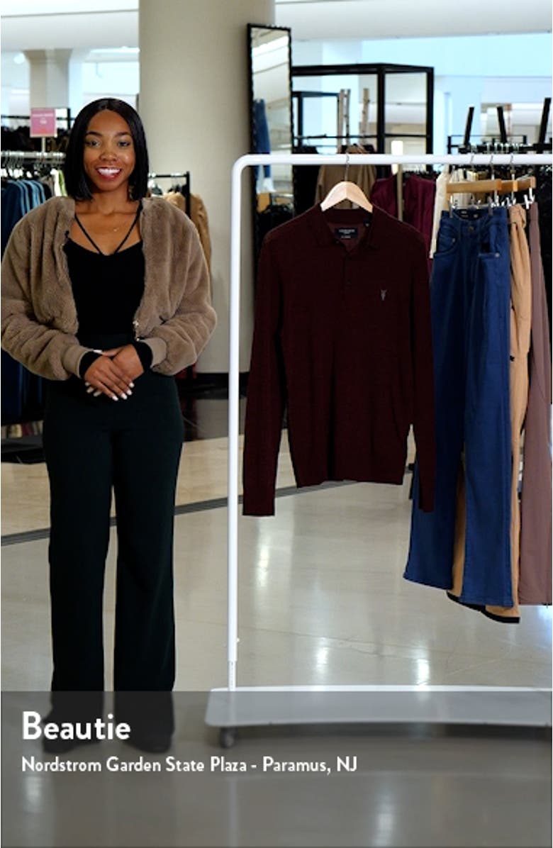 Mode Long Sleeve Merino Wool Polo, sales video thumbnail