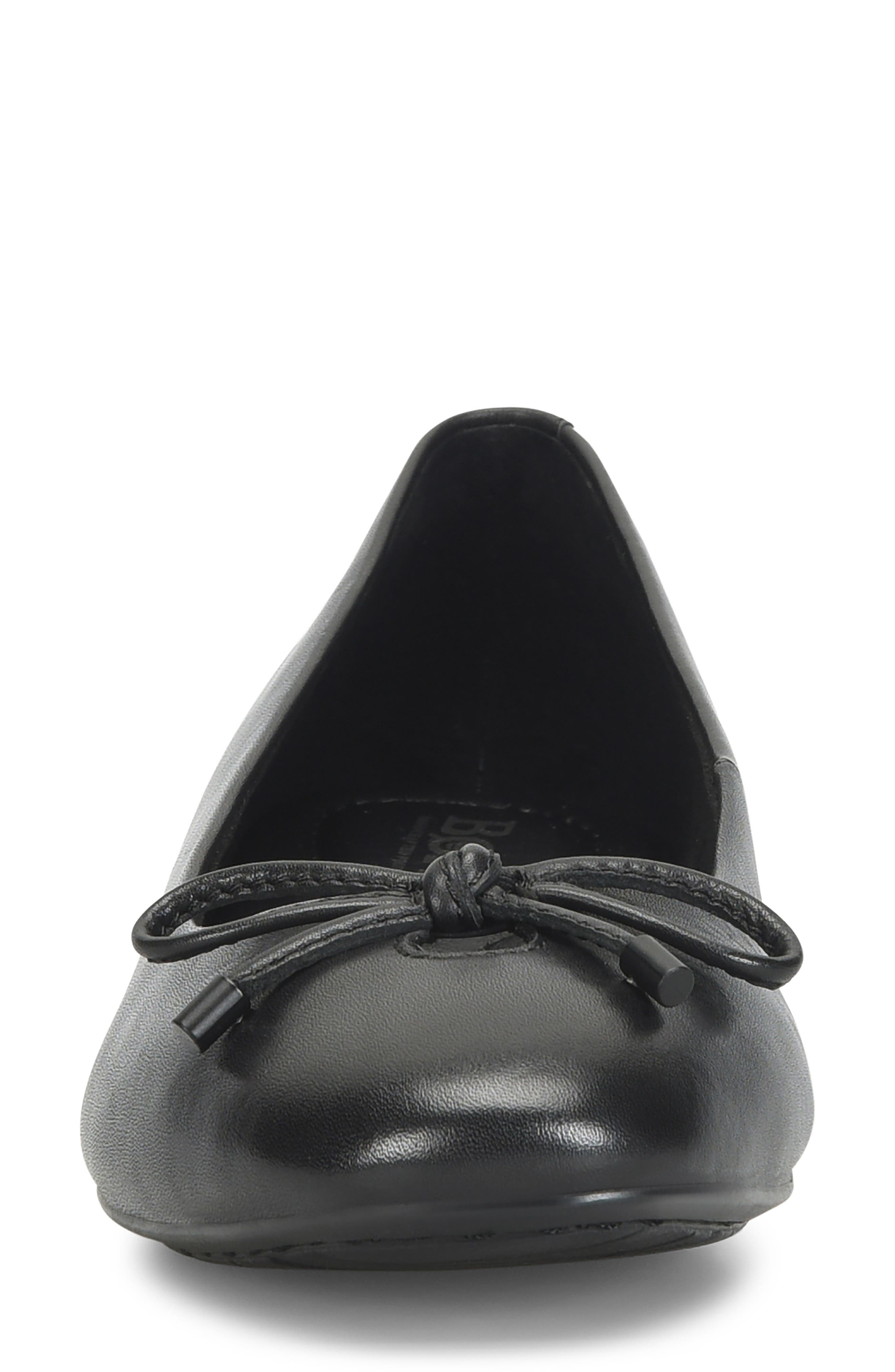 Poe Ballet Flat, Alternate, color, BLACK LEATHER