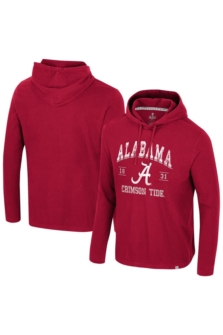 Men's Colosseum  Crimson Alabama Crimson Tide Simoleans Washed Hoodie, Main, color, Crimson