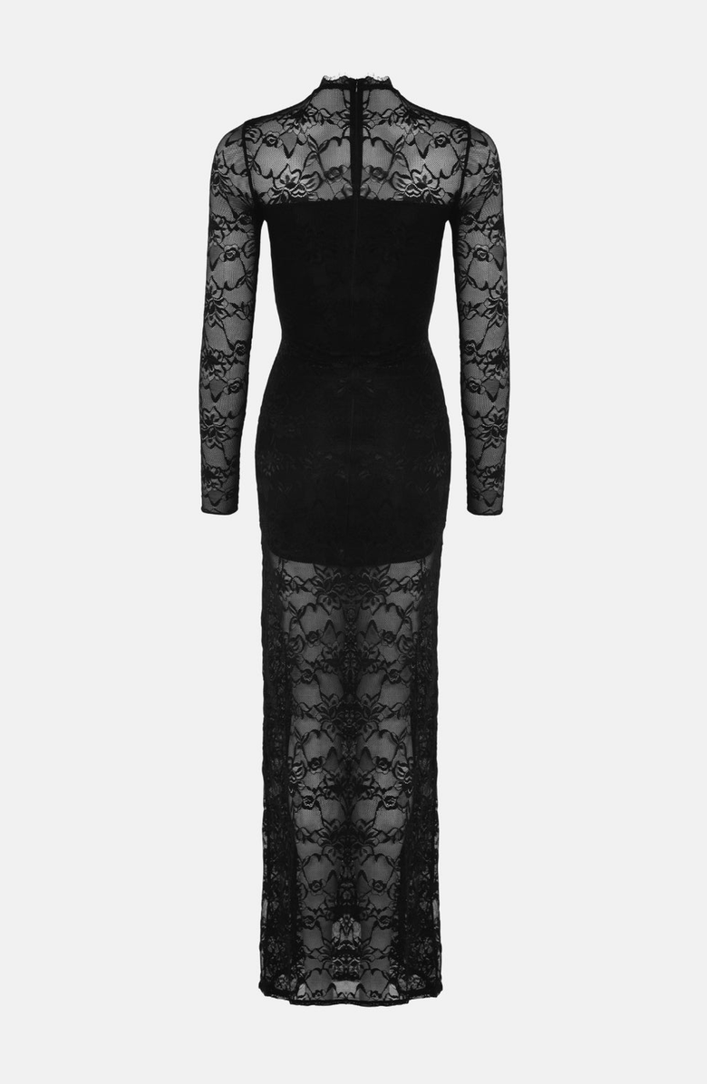 OW Collection ADELLE Maxi Dress, Alternate, color, Black Lace