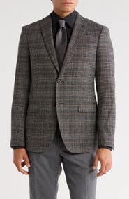 John Varvatos Star USA Screenweave Plaid Sport Coat