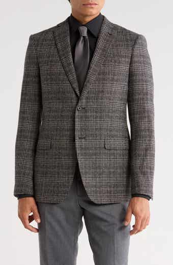 John Varvatos Star USA Screenweave Plaid Sport Coat
