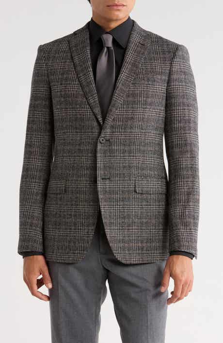 John Varvatos Star USA Screenweave Plaid Sport Coat