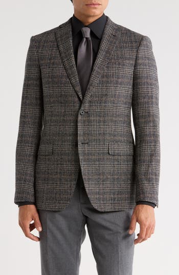 John Varvatos Star Usa Screenweave Plaid Sport Coat In Blue