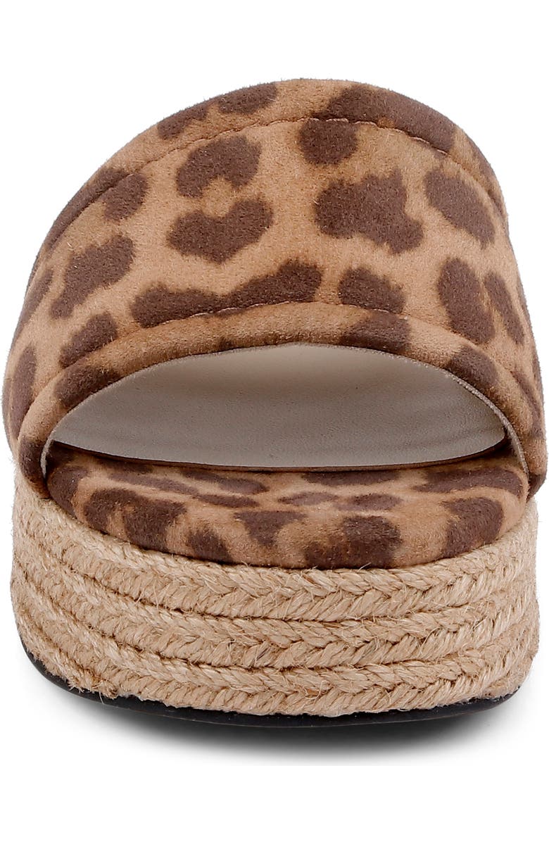 L'AGENCE Ramani Espadrille Platform Wedge Slide Sandal, Alternate, color,