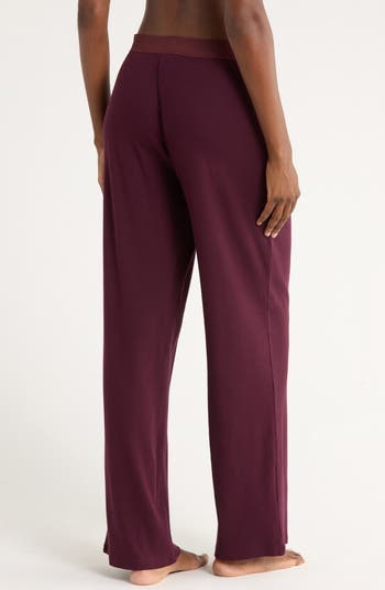 Sheer Rib Pajama Pants