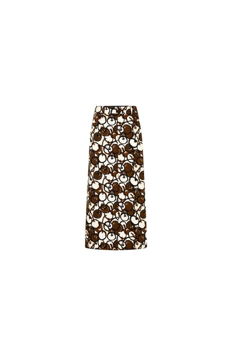 Exquise Rosalie Midi Skirt, Alternate, color, Brown