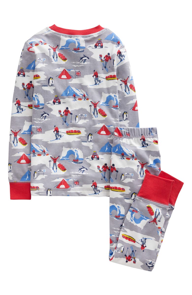 Mini Boden Kids' Antarctica Fitted Two-Piece Cotton Pajamas, Alternate, color, 