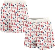 LUSSO Women's Lusso  White Boston Red Sox Marge Shorts