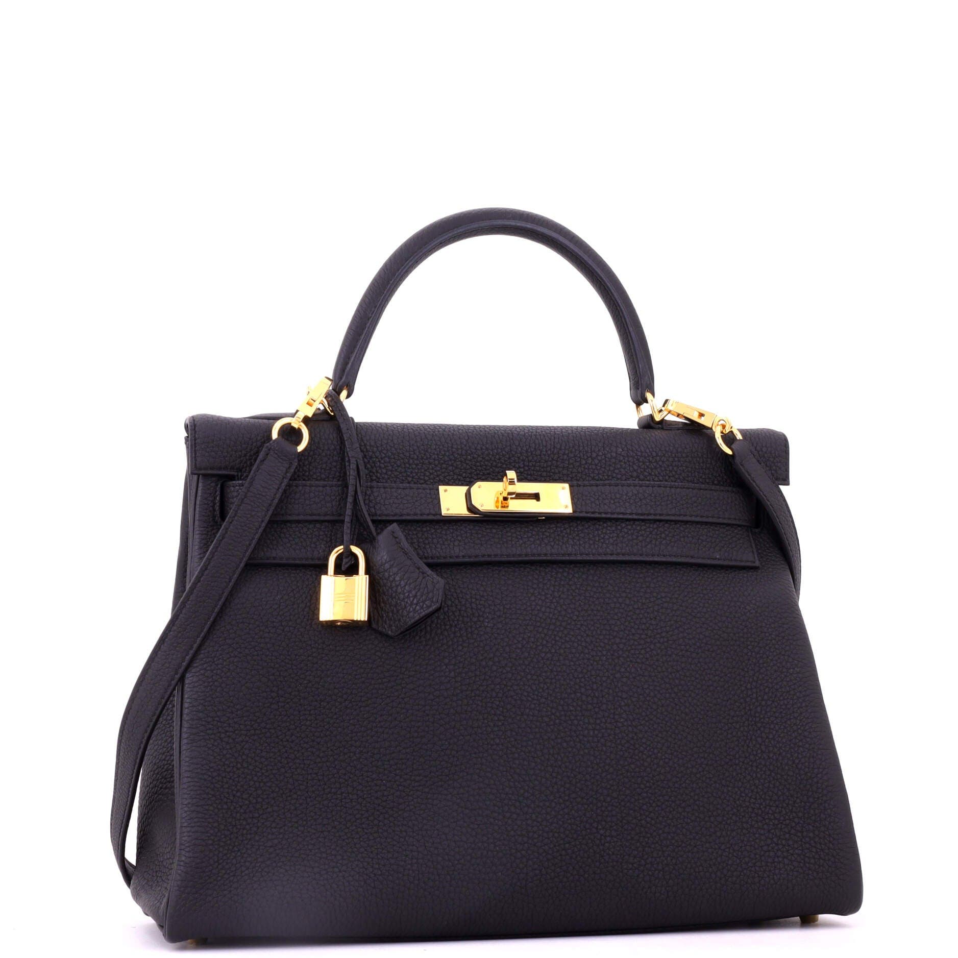 Kelly Handbag Black Togo with Gold Hardware 32, Alternate, color, Black