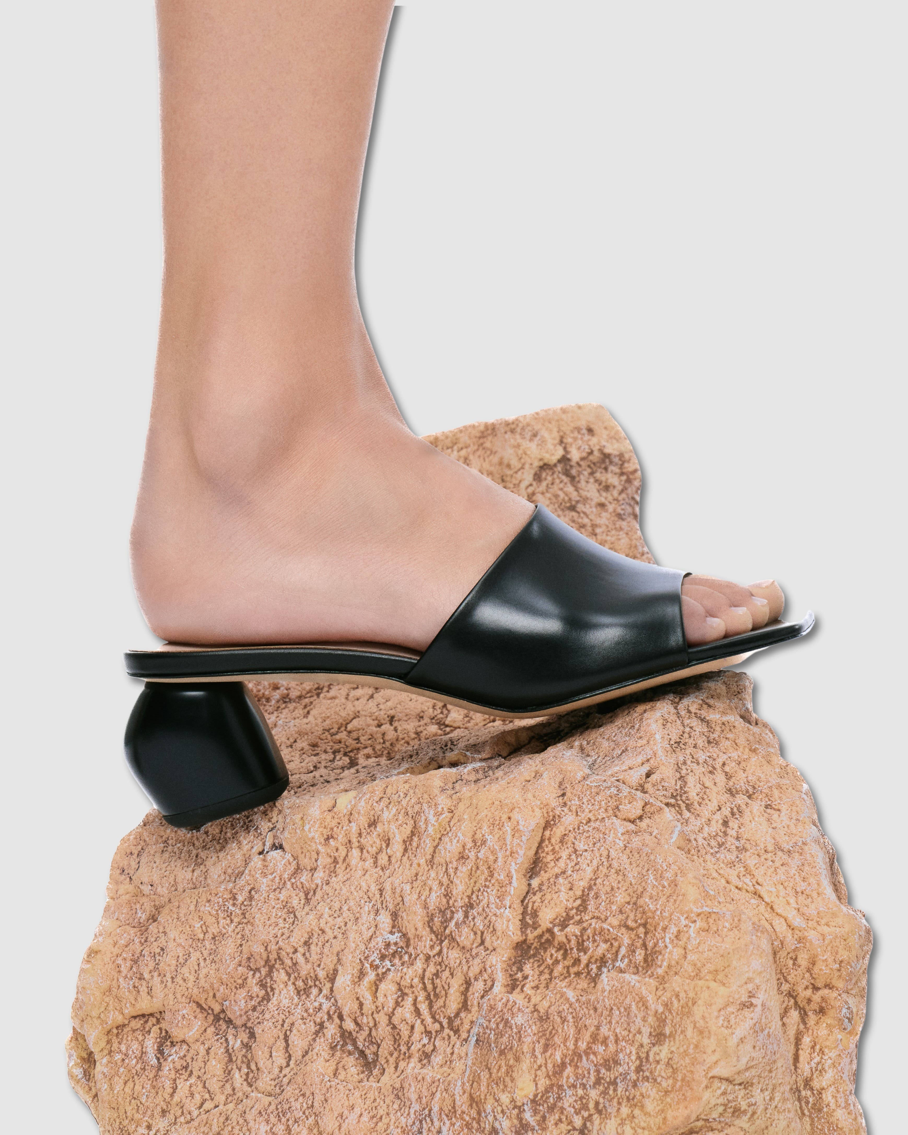 MI/MAI Gemma Low Heel Mule, Alternate, color, Black