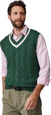 Aubin Everby V-Neck Cricket Slipover Vest