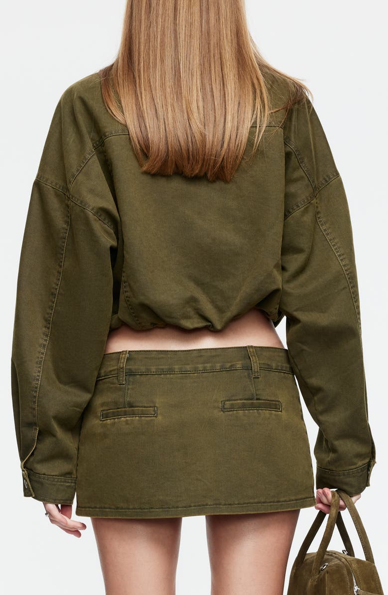 LIONESS Rinata Cotton Blend Jacket, Alternate, color, Khaki