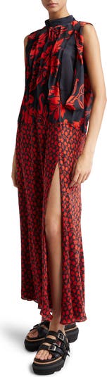 国内より1WEEK【sacai】Floral Print Dress Used Sacai Floral Print Dress One-Piece Short Sleeve Women