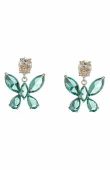 EYE CANDY LOS ANGELES Nora CZ Butterfly Drop Earrings