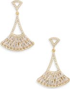 NORDSTROM RACK Cubic Zirconia Fan Drop Earrings