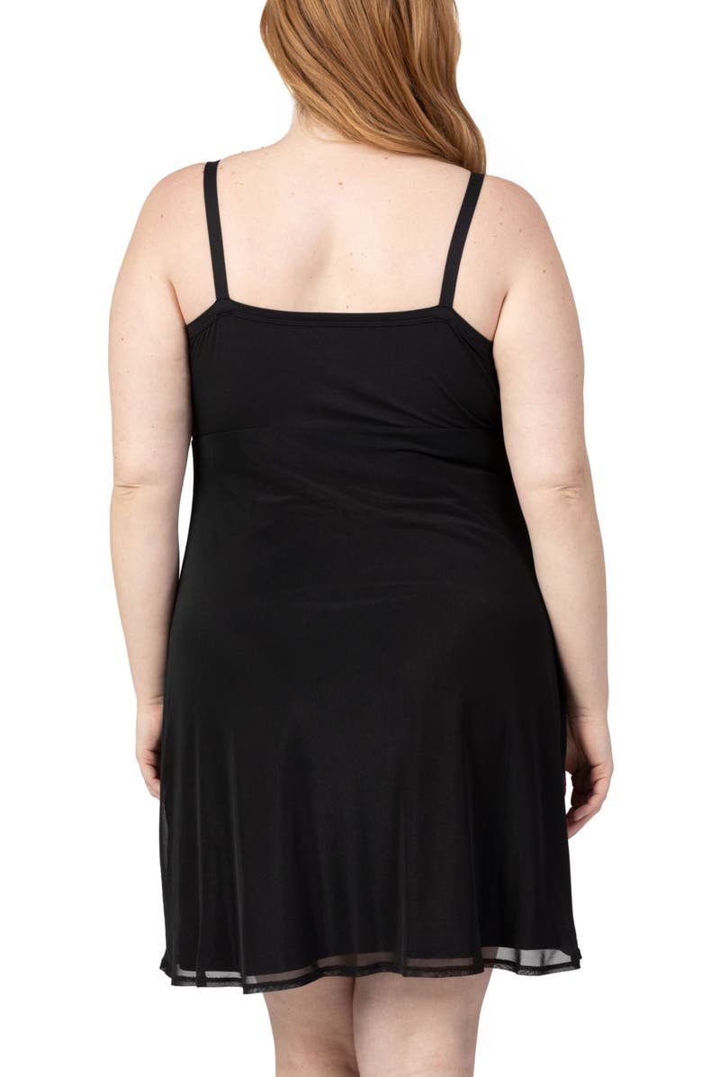 Kindred Bravely Aurora Mesh Nursing Nightgown, Alternate, color, Black