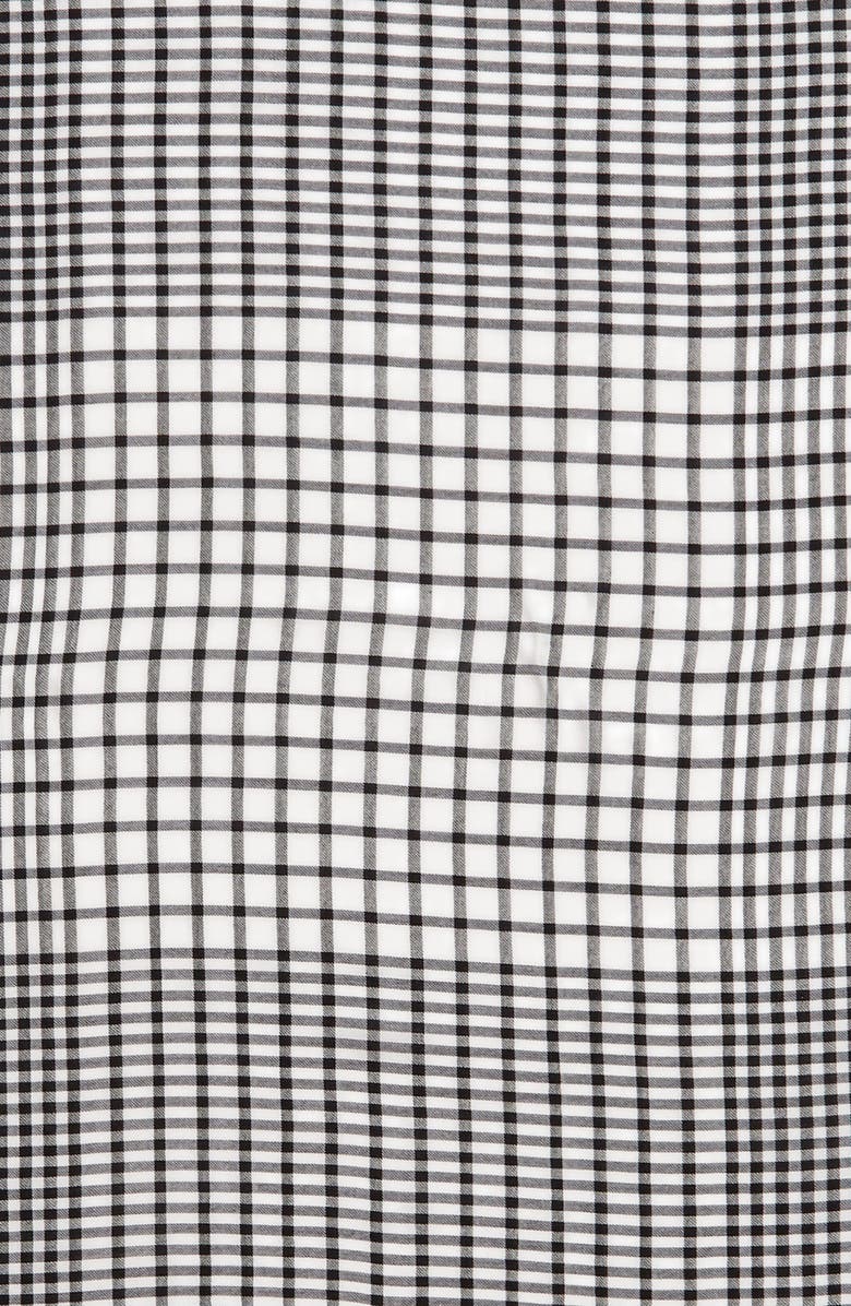 Eileen Fisher Eileen Fringe Mixed Check Square Scarf, Alternate, color, 