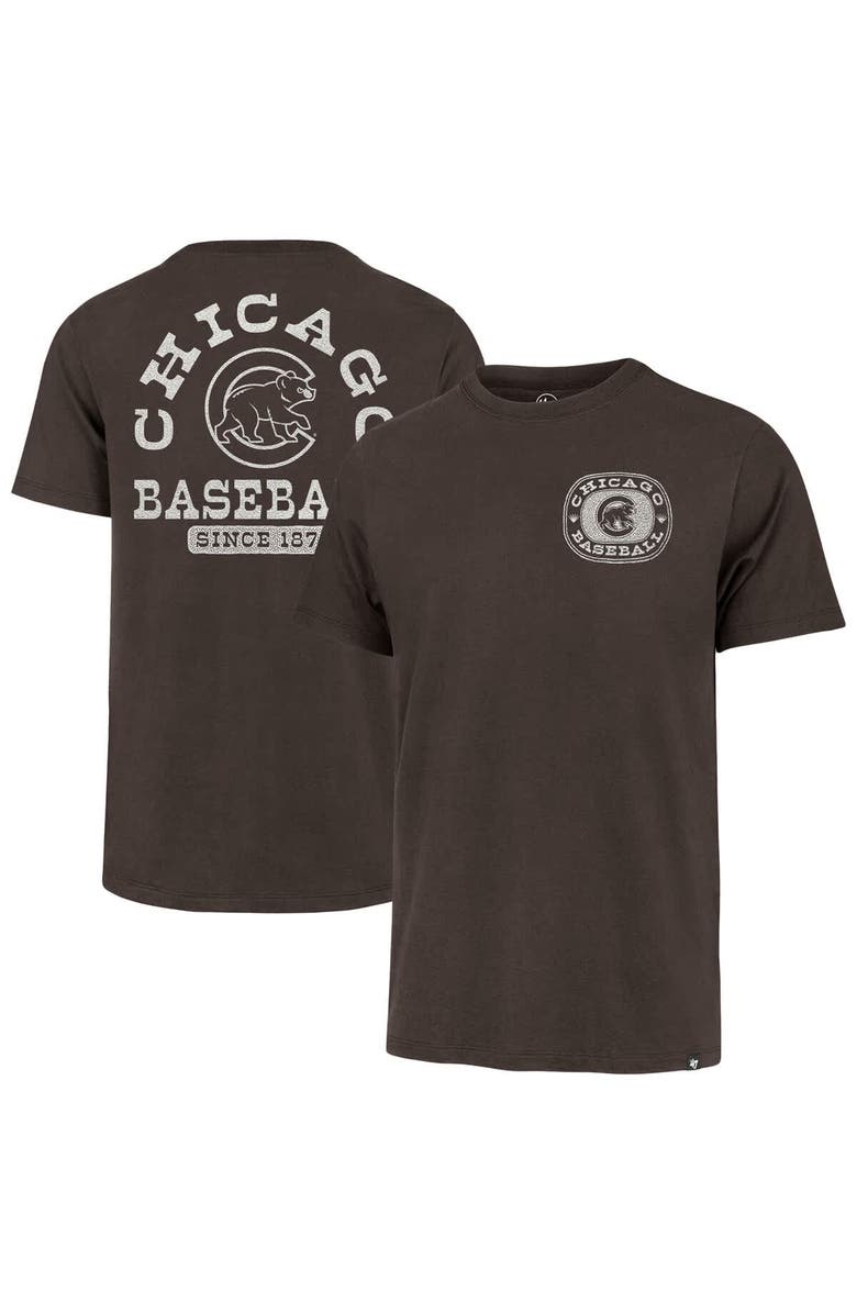 '47 Men's '47 Brown Chicago Cubs Back Canyon Franklin T-Shirt, Main, color, Brown