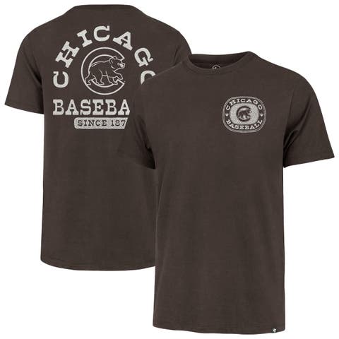 Men's '47 Brown Chicago Cubs Back Canyon Franklin T-Shirt