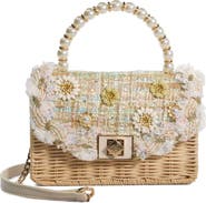 Dune London Blooms Woven Shoulder Bag